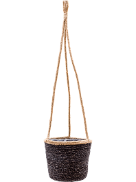 Кашпо Indoor pottery hanger igmar grey 14 см. (упаковка 6 шт.)