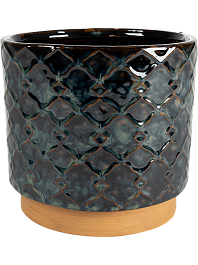 Кашпо Mees pot vintage black 7 см. (упаковка 36 шт.)