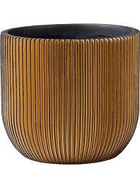 Кашпо Capi nature groove egg planter black gold 16 см. (упаковка 2 шт.)