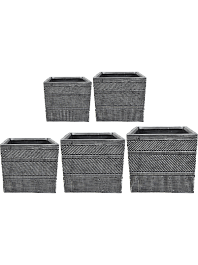 Кашпо Andes pot anthracite (набор из 5)