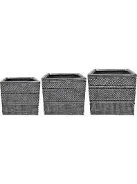 Кашпо Andes pot anthracite (3 набора по 3 кашпо)