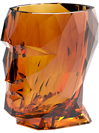 Кашпо Adan nano glossy clear amber