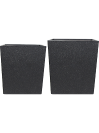 Кашпо Ivo divider black  (2 набора по 2 кашпо)