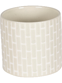 Кашпо Bandeau pot creme 19 см. (упаковка 6 шт.)
