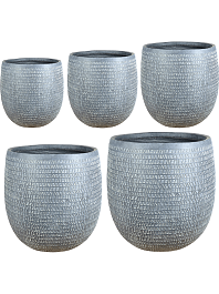 Кашпо Kinza pot anthracite (3 набора по 5 кашпо)