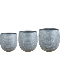 Кашпо Kinza pot anthracite (3 набора по 3 кашпо)