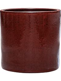 Кашпо Cylinder pot deep red 30 см.