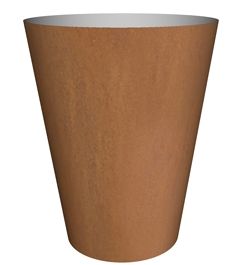 Кашпо Cortenstyle® conica on ring H75 D60
