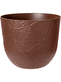 Кашпо Fuente lily round rusty brown 38,4 см. (упаковка 2 шт.)