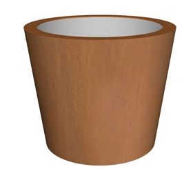 Кашпо Cortenstyle® conica topper on ring H40 D48
