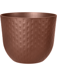 Кашпо Fuente grains round rusty brown 38,4 см. (упаковка 2 шт.)