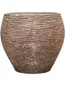 Кашпо Polystone coated ribbed balloon rock 63 см.