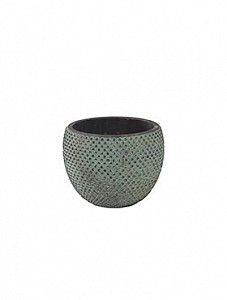 Кашпо Indoor pottery pot fay blue gold 12 см. (упаковка 6 шт.)