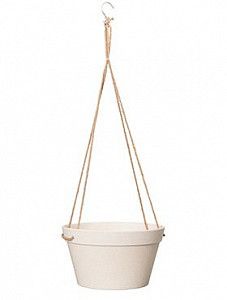 Подвесное кашпо Fibrics bamboo hanging basket white 14 см. (упаковка 6 шт.)
