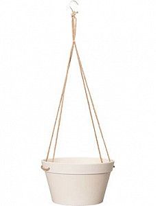 Подвесное кашпо Fibrics bamboo hanging basket white 13 см. (упаковка 12 шт.)