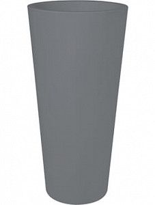 Кашпо Pure® straight round high concrete grey 80 см.