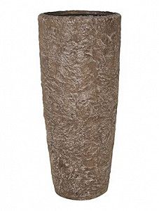 Кашпо Rocky sepia granite 79 см.