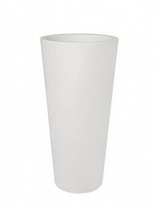 Кашпо Pure® straight round high white 80 см.