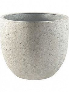 Кашпо Grigio new egg pot antique white-concrete 38 см.