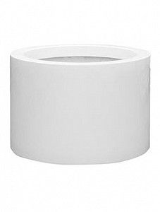 Кашпо Fiberstone glossy white jumbo max middle high l