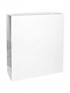 Кашпо Fiberstone glossy white jort slim xl