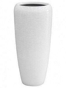 Кашпо Amfi partner snake white (с техническим кашпо) 75 см.