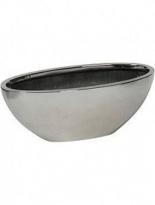 Кашпо Fiberstone platinum silver dorant m