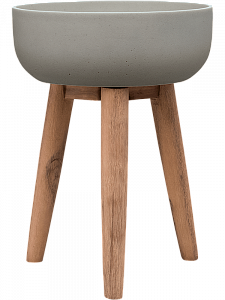 Кашпо Refined retro with feet argon s clouded grey