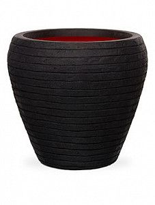 Кашпо Capi "Nature row nl vase tapering round black"
