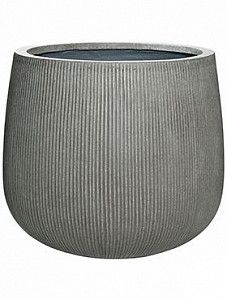 Кашпо Ridged vertically pax l dark grey