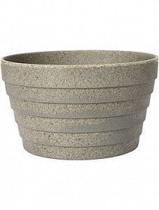 Кашпо Fibrics bamboo rib grey 10,3 см. (упаковка 24 шт.)