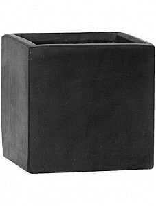 Кашпо Fiberstone fleur black s