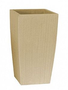 Кашпо Polystone timeless kubis natural 59 см.