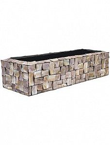 Кашпо Oceana pearl table planter rectangle brown L100