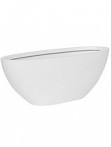 Кашпо Fiberstone matt white dorant xs