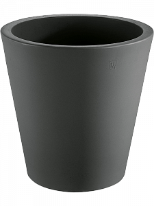 Кашпо Rotazionale cosmos round pot anthracite 40 см.