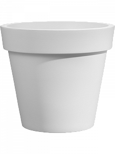 Кашпо Rotazionale easy round pot white 22 см.