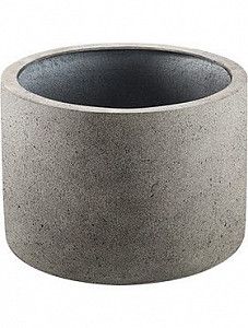 Кашпо Grigio cylinder natural-concrete 41 см.
