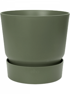 Кашпо Greenville round leaf green 44 см.