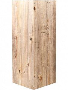 Кашпо Marrone high cube dark flame wood 94 см.