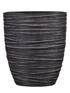 Кашпо Capi "Nature planter oval iii loop black"