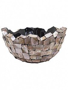 Кашпо Oceana pearl bowl brown 33 см.