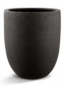 Кашпо Struttura tall egg pot dark brown 47 см.