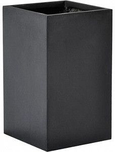 Кашпо Basic square dark grey 26 см.