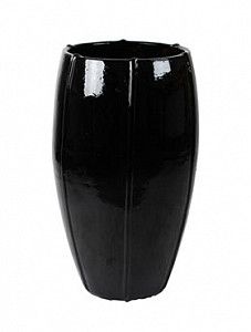 Кашпо Moda emperor black shiny 74 см