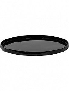 Поддон Fiberstone saucer round s glossy black
