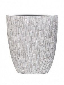 Кашпо Capi "Nature stone oval planter iii ivory"