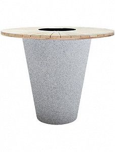 Кашпо Otium olla table herba exclusive light stone