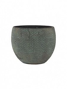Кашпо Indoor pottery planter fay blue gold 24 см. (упаковка 3 шт.)
