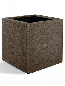 Кашпо Struttura cube light brown 40 см.